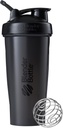 BlenderBattle Classic Shaker Bottle Perfect voor eiwitshakes en pre-workout, 28-ounce, zwart