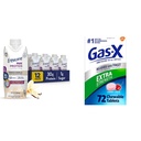 Zorg ervoor dat Max Protein Nutrition Shake met 30g Proteïne & Gas-X Extra sterkte kauwtabletten met Simethicon 125 mg, 72 Tellen