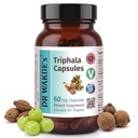 DR WAKDE'S Triphala Capsules (60 Veg Caps, Plant Based Supplement, Ayurvedic Herb, All Natural, Vegan)