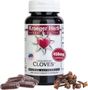 Kroeger Herb, Kruidnagels, Natuurlijke Antioxidant Kruidnagel Capsules, Kruidsupplement, Lever Gezondheid, Digestieve Kruid - Vegetarische, Niet-GGO, Glutenvrij, Geen Conserveermiddelen of Fillers-100 Capsules, Made in USA