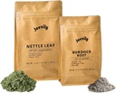Brandnetelbladpoeder en Burdock wortelbundel, diverse maten, kruidensupplementen en thee