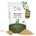 ORGANISCHE WAY Aloe Vera Powder (Aloe barbadensis) - Biologische & Kosher Certified 
