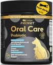 Orale Probiotic voor honden Geavanceerde Tandheelkundige Gezondheidssupplement met Probiotica, Zeewier Groene Thee Extract Ondersteunt Gum Gezondheid, Vermindert Plaque & Bad Ademhaling 60 Capsules en 2 Periodontale Test Strips