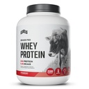 Niveaus Gras Fed Wei Proteïne Poeder, Geen Kunststoffen, 24G eiwit, Aardbei, 5LB