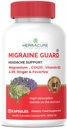 MIGRAINE Guard ® New Migraine Relief Hoofdpijnpreventie, klinisch bewezen COQ10, VIT B2, VIT B6, koortsfew, Magnesium pyrazolinaat, gember, uitzonderlijke respons tijdens proeven Made in Canada