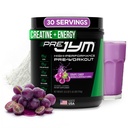 JYM Supplement Science Pre JYM Grape Candy Pre Workout Powder for Men & Women, BCAAs, Nootropics, Creatine HCI, Citrulline, Beta-Alanine, Betaine, Taurine, Huperzine, 30 Servings