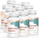 Berberine Supplement 1000mg, Hoge Absorptie Berberine HCL Plus Vegan Capsules met Silymarin Herbal Complex Formula, 60 Tellen (pack van 10)
