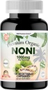 Dr.K&C HNHusa Premium Biologische Noni 1000 mg 120 Veggie Capsules Krachtige Pure Antioxidanten Ondersteuning Immune System Overall Health Morinda Citrifolia Extract Vegan No Filler Supplementen