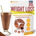 Maaltijden vervangende Shake voor vrouwen met chocoladesmaak, Keto vriendelijk, Kosher Proteïnepoeder, Pre & Probiotica voor gemakkelijke spijsvertering, Geen Sucralose inbegrepen, 16,9 Oz