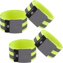 Reflectieve Bands voor Mannen en Vrouwen . . Reflectors voor Runners, Fietsen, Wandelen . . Set van 4 Reflectieve Enkel Bands, Armbanden, Polsbandjes . . Reflector Tape Providing High Visibility Safety Apparel