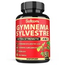 Satoomi Pure Gymnema Sylvestre Capsules Extract - 90 Capsules for 3-maand - gecombineerd met Neem Leaf, Holy Basil & Turmeric Curcumin Root