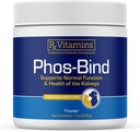 Rx Vitaminen Phos-Bind - Nierondersteuning Supplement Powder - Fosfaatbinder voor Katten & Honden voor Niergezondheid - Ondersteunt Normale Nier Reiniging en Essentiële Nierverzorging - 200g