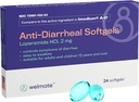 WELMATE - Anti-Diarree Softgels (24 Softgels) - Loperamide HCL 2 mg - Diarree Symptoom Relief - Gestoorde Maag Reliever - Anti-Diarree Pillen - Over-The-Counter Medicatie