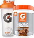 Bundel van Gatorade Shaker Fles voor Gym, 28 Ounce, Plastic en Gatorade Wei Proteïne Poeder, Chocolade