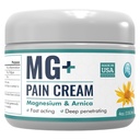 Mars Wellness MG+ Magnesium Cream Pain Relief - Extra Strength Magnesium and Arnica Cream - 4 OZ Tub - Neuropathie, Spierpijn en Leg Cramps Relief - 1 Pack