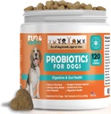 Probiotica voor honden Digestieve gezondheid Supplement Allergie & jeukende huid - Huisdier Diarree Gasbehandeling Van streek maag Relief Chicken Flavor 120 Zachte kauwen
