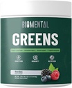 Biomental Greens Supplement- Bessen-Detox - Digestieve gezondheid, antioxidant Blend, Greens Powder - Premium Green Immune Support Nutritional Supplement - Gut Support voor mannen en vrouwen 9.5 oz
