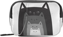 Naanle Grappige Katten in rij pil Box 7 Dag pil geval Travel pil Organizer Bag met rits draagbare week Case Compacte grootte voor vitamine supplement houder