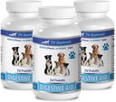 PET-supplementen & NUTRITION LLC Hondengaspillen - Hondendigestieve HULPPROBIOTICA - Natuurlijke aanpak - Oplossing voor slechte adem en gas - Tegen diarree - Hondenkwaad - 3 flessen (180 Treats)