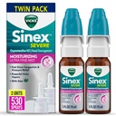 Vicks Sinex ernstige neusspray, vochtinbrengende Ultra fijne mist met aloë, decongestant medicijn, verlichting van stompe neus als gevolg van koude of Allergie, neuscongestie & Sinus drukrelief, 265 sprays x 2