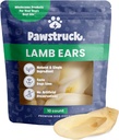 Pawstruck Natural Lamb Ears Chew Treats voor kleine en middelgrote honden - gezond, laag vet, Geen kunstmatige conserveringsmiddelen, Enkele Ingrediënt, Zeer verbazingwekkend - 10 Tel - Verpakking mei Vary