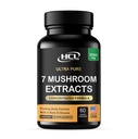 Paddestoelensupplement Extracten van Leeuwen Mane Cordyceps Chaga Reishi Turkije Staart Maitake Shiitake Capsules - Natuurlijke Vitaminen Mineralen Antioxidanten Supplement - Made in The USA