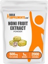 BulkSupplements.com Noni Fruit Extract Poeder - Noni Fruit Supplement, Superfood Poeder - Glutenvrij, 500mg per portie, 1kg (2,2 lbs) (verpakking van 1)