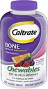 Caltrate Calcium & Vitamine D3 Supplement 600+D3 Plus Mineralen Kauwtablet, 600mg (Kers, Oranje, en Fruit Punch Smaken, 155 Tel)