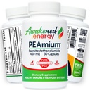 Palmitoylethanolamide 450mg Comfort Mobiliteit Zenuwen Cognitieve & Immuun Support - Micronized High Absorptie - All Natural Pea - USA Made - No Additives or exists . 60 Vegan Capsules Supplement