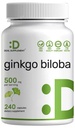 DEAL ›› Ginkgo Biloba 500mg per portie, 240 Capsules, 4 maanden levering 