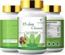 Pure&Organic 15 Days Cleanse for Gut System - Softgel Capsules with Ginkgo Biloba & Gember (30 Capsules) - Natural Detox, Digestief Health