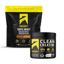 Stijgen 100% Wei Proteïne Poeder, Chocolade Pindakaas 4 lb & Creatine Monohydraat Poeder, Unflavored 45 Servers