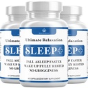 Ontspanning Slaaphulp, Natuurlijke Niet-Habit Vorming, Slaapsupplement Ontwikkeld ter ondersteuning van langere & betere slaap, kamille, Magnesium, Melatonine, Ashwagandha, GABA, Drug-Free (180 Count)
