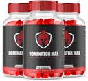 (3 Pack) Dominator Max Gummies Geavanceerde Formule voor Max Performance, Alle natuurlijke extra sterkte supplement, Dominator Max Gummies voor spiergroei en algemene gezondheidsondersteuning (180 Gummies)