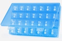 Grote maandelijkse pil Organisator, 28 dagen pil Box 1 keer per dag, 4 weken per maand pil geval Container,Reizen Vriendelijke Geneeskunde Organisator voor Vitaminen, Visolie, Supplementen