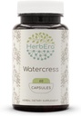 HerbEra Waterkers 60 Capsules, 800 mg, Geconcentreerde vloeibare druppels Natuurlijke waterkers (Nasturtium Officinale) Gedroogd Kruiden (60 capsules)