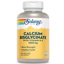 Solaray Calciumbisglycinaat 1000mg met vitamine D-3, chelated calciumsupplement voor botsterkte en gezonde tanden ondersteuning, verbeterde absorptie en gemakkelijk te digest, 30 porties, 120 VegCaps