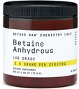 BEYOND RAW Chemie Labs Betaine Anhydrous Powder Ondersteunt normale celgroei, gezond hart- en vaatstelsel, en levergezondheid 