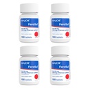 Major FeroSul - Ferrous Sulfate 325 mg tabletten - IJzersupplement voor vrouwen en mannen - Speciaal gecoate makkelijk doorslikken tabletten - rood - 100 aantal (4 verpakkingen)