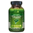 Irwin Naturals Aloë & Triphala Active Cleanse + Probiotica - 60 Liquid Softgels - Natuurlijke Digestieve Ondersteuning - Voorzichtig, Effectieve Detox + Eliminatie 2-Part Colon Care - voeden + Balance