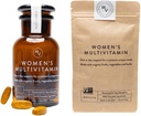 Movita Dames Dagelijks Multivitamine Fles & Pouch Bundle - Biologische Gefermenteerde Gehele Voeding voor Enhanced Energy, Immunity & Vitality - Veganistisch, Glutenvrij, Niet-GGO