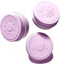 Extra kleine enkele pillendoos voor tas (3 Pack), aluminium schroef top pil container, 3 keer per dag draagbare waterdichte enkele pils geval voor vitaminen, visolie, supplementen (licht paars)