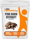 BulkSupplements.com Pine Bark Extract Powder - Kruidensupplement, Pine Bark Powder - Antioxidanten Ondersteuning, Glutenvrij - 300mg per portie, 250g (8.8 oz) (pakket van 1)