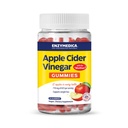 Enzymedica, Apple Cider Vinegar Gummies, Made with The Mother, 12 Biologische, USA-Grown Appels per Fles, [c][d] 1000 mcg Vitamine B12 per Serving, Natural Apple, 74 Tellen