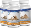 Hondenspier Supplement - Huisdieren Ultra Vitaminen - voor honden en katten - Immune Health - Hair and Coat Voordelen - Hondencalcium Kauwen - 270 Treats (3 flessen)