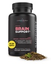 Livingood Daily Brain Supplements for Memory & Focus, Nootrope Pillen with Bacopa, L Theanine, L Tyrosine, Amino Acids & More, Cognitive Support for Men & Women, Vegan, Glutenvrij, 60 Capsules