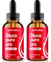 NutraRize (pakket van 2 Gluco Pure Pro Drops, officiële formule ter ondersteuning van gezonde en stabiele niveaus, Premium Blood Supplement voor algemene gezondheid en welzijn, Gotas Review (60 Servings)