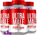 (3 Pack) Ultra Male Gummies, Ultra Male 1000 MG Gummy, Ultra Male Vitamin Gummies, Alle natuurlijke aanvulling op Boost dagelijkse prestaties en algemene gezondheid, Officiële UltraMale beoordelingen (180 Gummies)