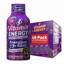 Vitamine Energie Mood+ Extra sterkte Energie Shot Tropische Berry 48 Pack, 260mg Natuurlijke Cafeïne, B-Vitaminen, Rhodiola, Kamille, Mood & Energy Support, Zero Sugar, Gluten-Free, Veganistan, 1,93 fl oz