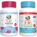 MaryRuth Organics Multivitamine (Strawberry) en Magnesium Calm Gummies (Hibiscus) voor kinderen 